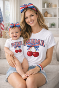 MAMA & MINI RED, WHITE & BLUE SET (MUST ORDER THE SIZE FOR MAMA & MINI)